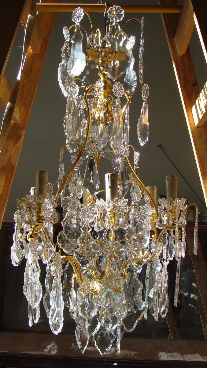 French 19th century crystal chandelier