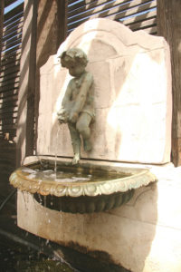 Bronze Fish Boy Fountain