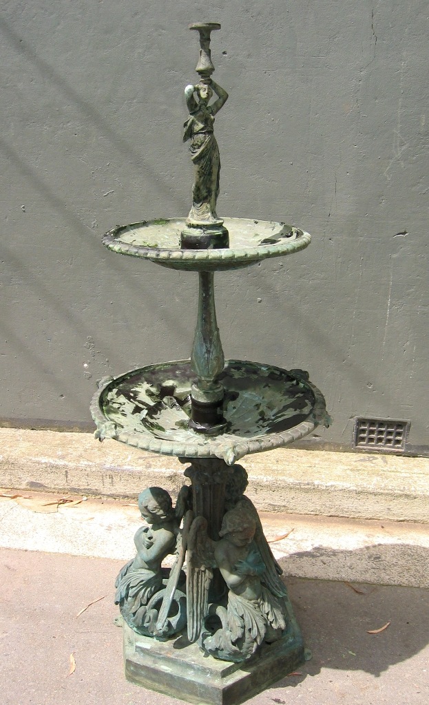 Bronze Two Tier Angel Fountain