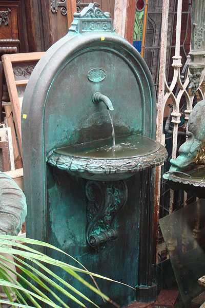 1873 Wall fountain water feature.