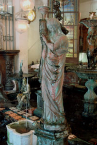 Large maiden holding amphora fountain
