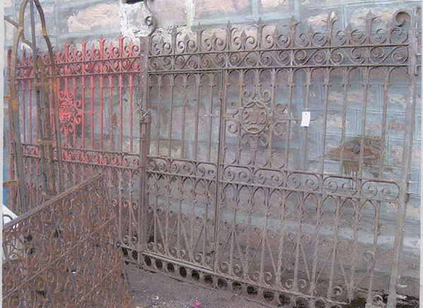 Original victorian entryway gates
