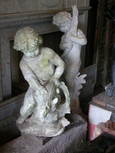 Cherub statues